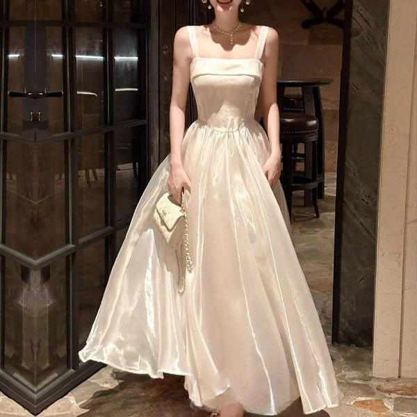 Pearline Elegant Lluminous Square Neckline Evening Dress - Image 6