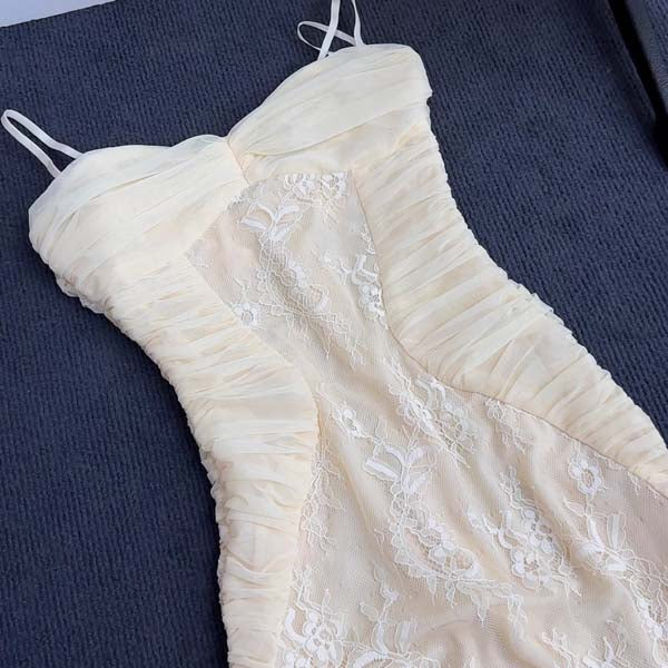 Regina Ivory Floral Embroidered Lace Ruched Maxi Dress - Image 9