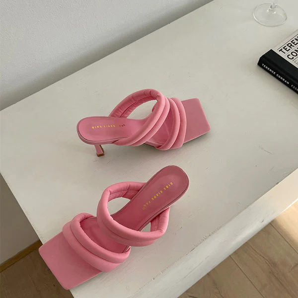 Reiko Double Strap Heel Sandals - Image 13