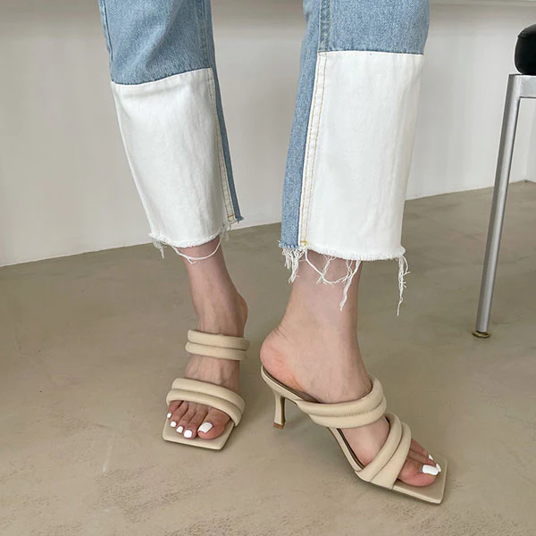 Reiko Double Strap Heel Sandals - Image 14
