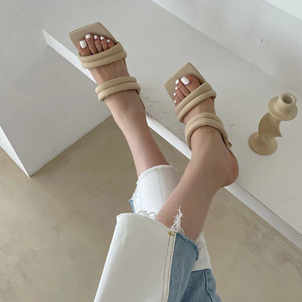 Reiko Double Strap Heel Sandals - Image 15