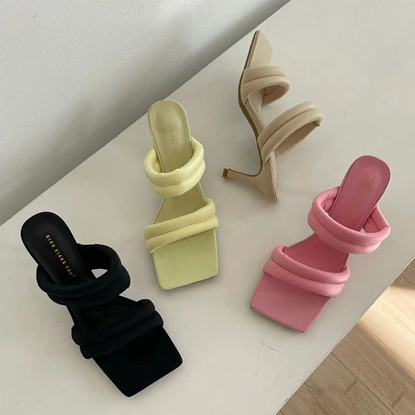 Reiko Double Strap Heel Sandals - Image 7