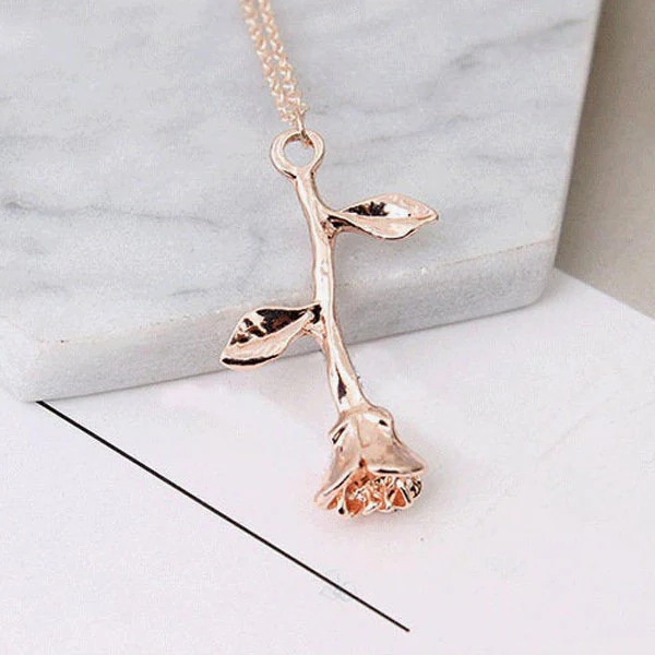 Rose Pendant Necklace - Image 4