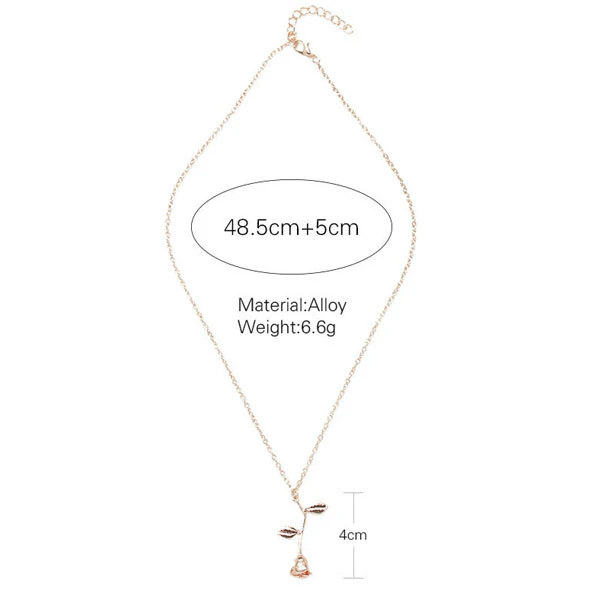 Rose Pendant Necklace - Image 7