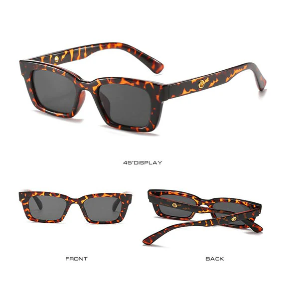 Sammi Rectangle Vintage Sunglasses - Image 11
