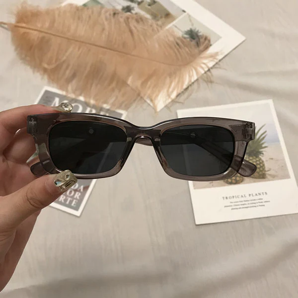 Sammi Rectangle Vintage Sunglasses - Image 12