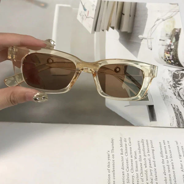Sammi Rectangle Vintage Sunglasses - Image 15