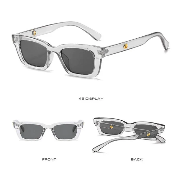 Sammi Rectangle Vintage Sunglasses - Image 4