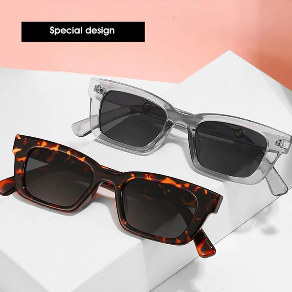 Sammi Rectangle Vintage Sunglasses - Image 6