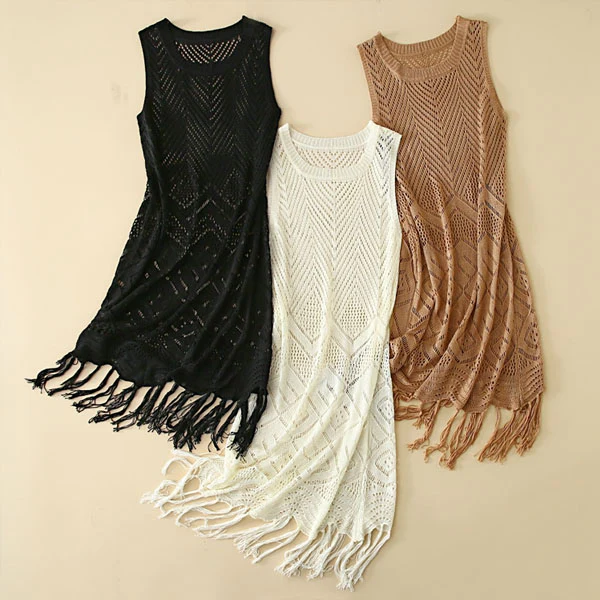 Sandie Light Knit Swim Cover Up - Image 3