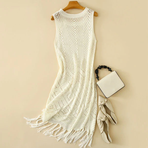 Sandie Light Knit Swim Cover Up - Image 5