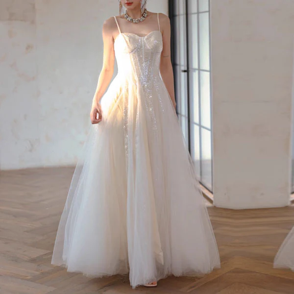 Selena Ethereal Elegance Glittering Tulle Dress - Image 3