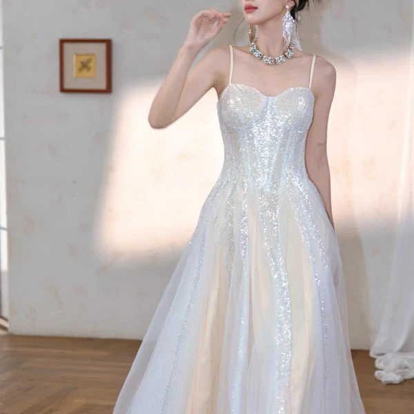 Selena Ethereal Elegance Glittering Tulle Dress - Image 4