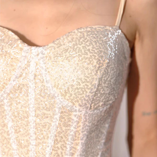 Selena Ethereal Elegance Glittering Tulle Dress - Image 5
