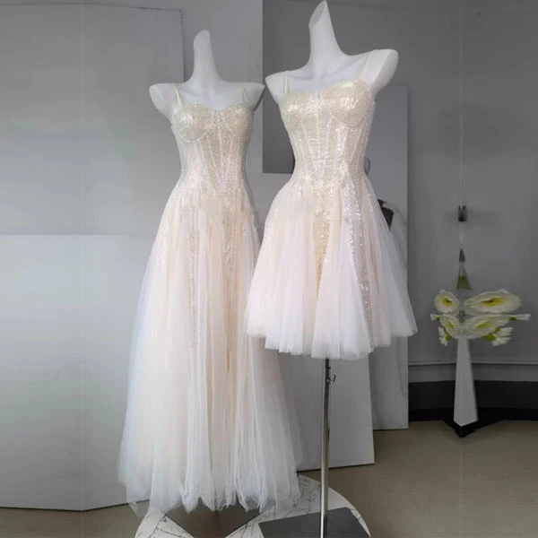 Selena Ethereal Elegance Glittering Tulle Dress - Image 7