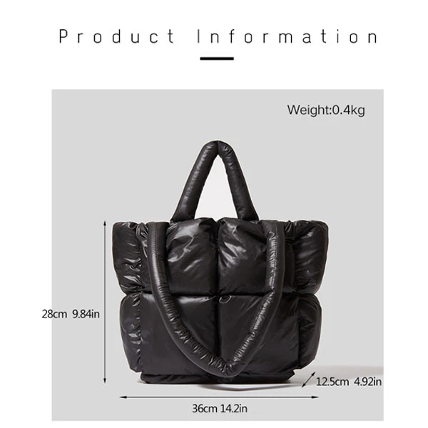 Selina Quilted Tote Bag - Image 7
