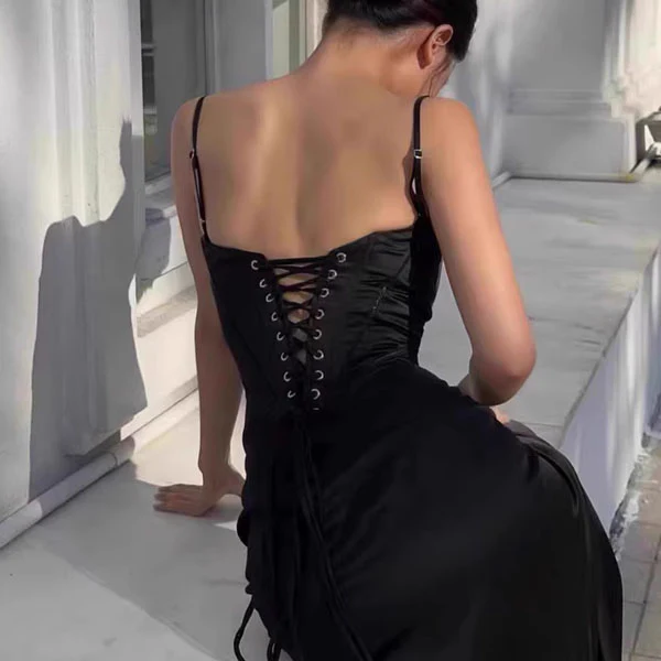 Selina Tie Back Flow Maxi Dress - Image 3
