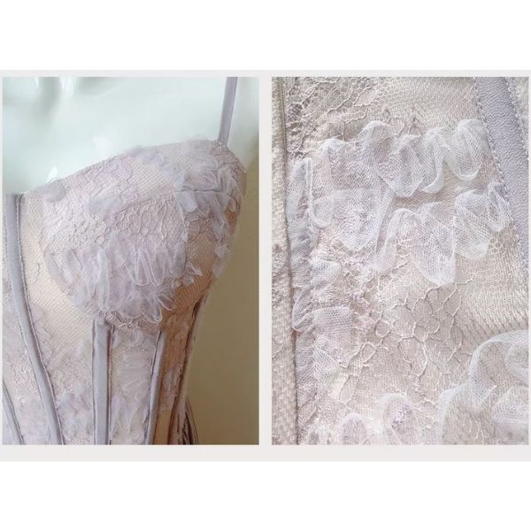 Serina Lilac Whisper Romantic Lace Corset Dress - Image 7