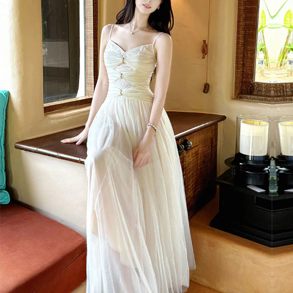Venetia Romantic Ivory Lace Dress
