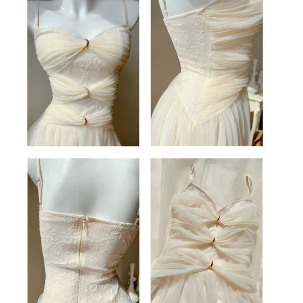 Venetia Romantic Ivory Lace Dress - Image 11