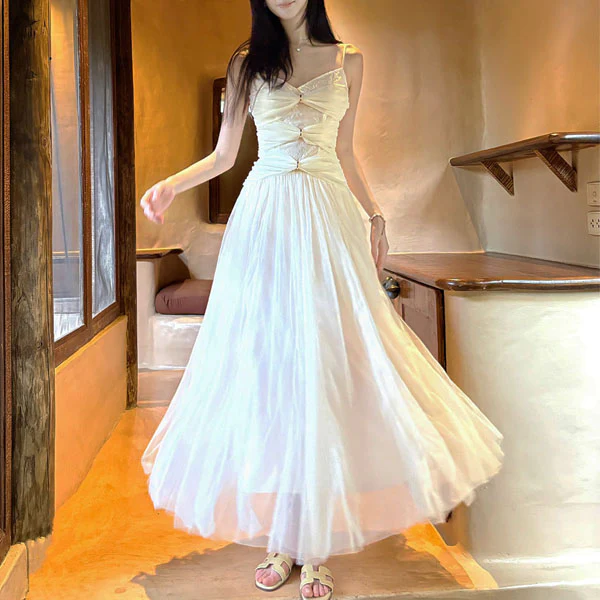 Venetia Romantic Ivory Lace Dress - Image 2