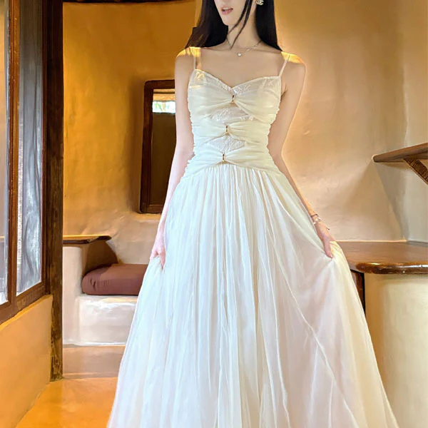 Venetia Romantic Ivory Lace Dress - Image 6