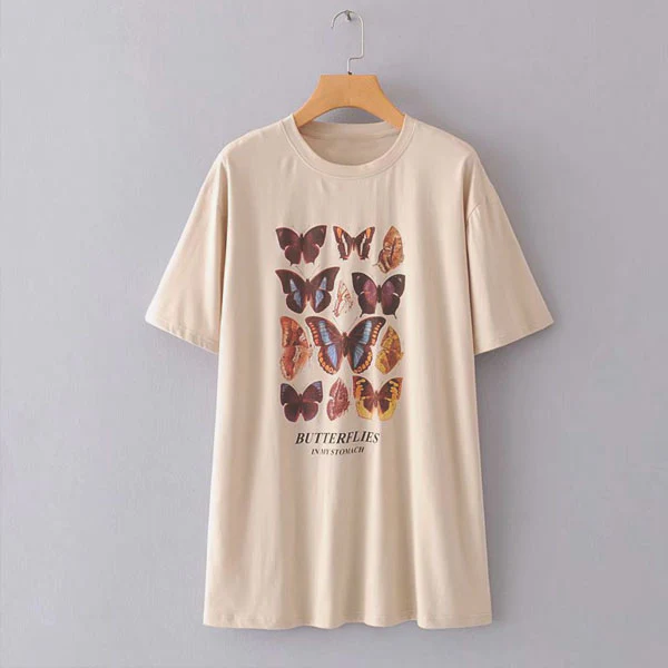 Vintage Look Butterflies in my Stomach Tee - Image 4